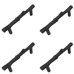 Jinyuanchao 3 Inch Hole Center Black Twig Cabinet Pulls, Alloy Rustic. Fixed Price $17.17.