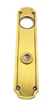 Baldwin 6986-060-KC Half Pair Escutcheon Plate Satin Brass & Brown 1441HW. Fixed Price $8.00.