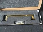 Alno A950-6-PB Millennium 6" Center To Solid Brass Cabinet Handle Pull. Fixed Price $18.00.