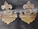 Boy Scouts Cast Iron Single Bookend Be Prepared Eagle Crest Bsa Vintage Pair. Fixed Price $49.99.
